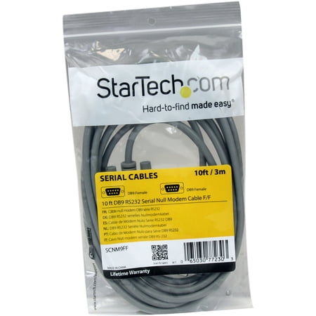 ＳｔａｒＴｅｃｈ．ｃｏｍ シリアルケーブル/RS232Cクロス/3m/DB9/メス・メス/グレー 目安在庫=△