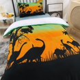 thumbnail image 2 of 3D Elefante Puesta de sol Árbol Paisaje Funda nórdica Set Ropa de Cama Set Funda Nórdica, 2 of 8