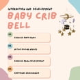 thumbnail image 5 of Baby Crib Mobile Nursery Decoration Moon and Stars Hanging Mobile Gender-Neutral Baby Mobile for Crib Handmade Newborn Nursery Decor Easy to Assemble & Durable (Golden Moon), 5 of 5