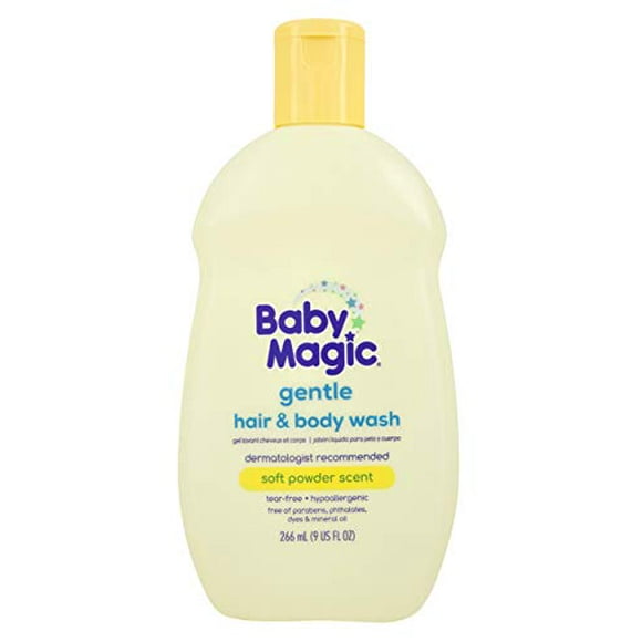 Baby Magic Gentle Hair & Body Wash | 9oz | Calendula Oil & Coconut Oil | Tear-Free, Free of Parabens, Phthalates, Sulfates and Dyes