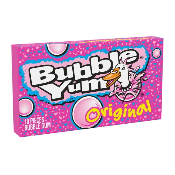 Bubble Yum Original Chewy Bubble Gum, Pack 2.82 oz, 10 Pieces
