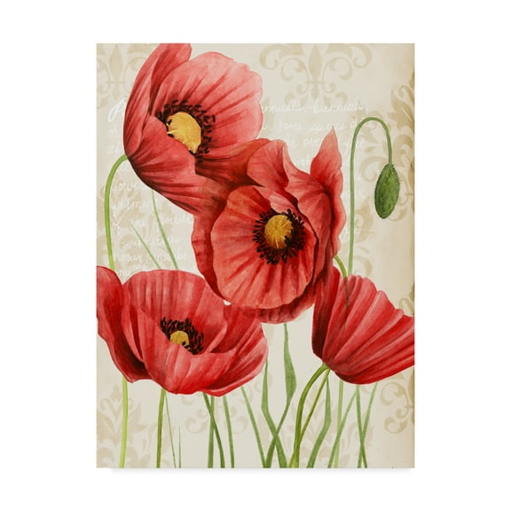 Trademark Fine Art 'Poised Poppy II' Canvas Art by Grace Popp