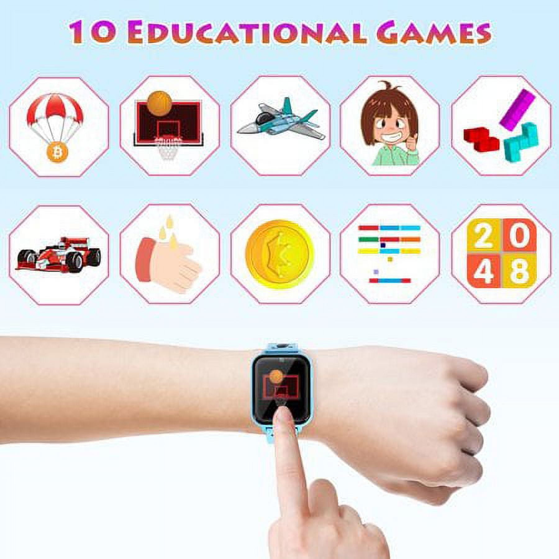 SHANNA Kids Smart Watch (GPS) + Cellular 39 mm Blue Case with Blue Band