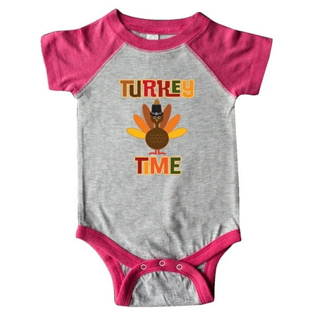

Inktastic Thanksgiving Turkey Time Gift Baby Boy or Baby Girl Bodysuit