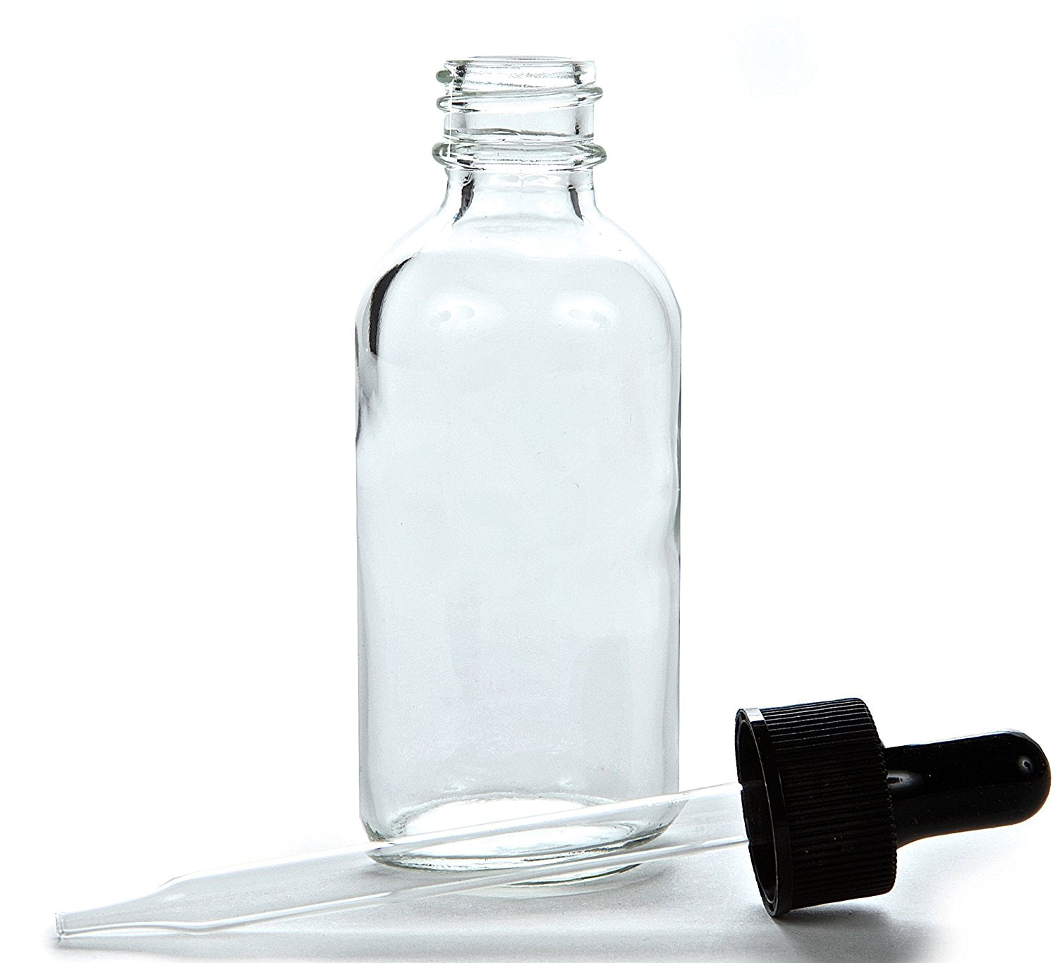 Vivaplex, 12, Amber, 2 oz Glass Bottles, With Glass Eye Droppers