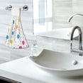 thumbnail image 6 of Haosy 2 Pack Kitchen Wash Cloths with Hanging Loops Absorbent Absorbent Quick Drying Hand Towels, Balloons and Dots, 6 of 7
