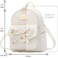 thumbnail image 3 of SPEKSEE Bowknot Cute Leather Backpack Mini Backpack Purse for Women, 3 of 6