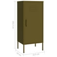 thumbnail image 2 of vidaXL Storage Cabinet Freestanding File Cabinet with Shelves for Office Steel, 2 of 8