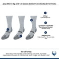 thumbnail image 4 of Jeep  Classic Cotton Crew Socks (3 Pair Pack) (Men Big & Tall), 4 of 4