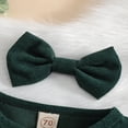 thumbnail image 4 of MesaSe Automne Bébé Filles Princesse Robe 2pcs Volant à Manches Longues Bouton Velours Côtelé une Ligne Robe Bandeau Vin Rouge 2-3 Ans, 4 of 9