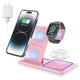 thumbnail image 1 of Cshidworld Cargador Inalámbrico, Estación de Carga Inalámbrica 3 en 1 de 18W para iPhone 17 16e 15 14 13 12 Pro, Soporte de Carga Rápida para iWatch SE 9-11 6-8 2-5, AirPods 4/3/2/Pro, Samsung Galaxy, 1 of 9