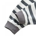 thumbnail image 5 of 2PCS Toddler Baby Boys Girls Shoulder Button Long-sleeved Tops+Striped Trousers Pajamas Homewear Suit, 5 of 5