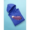 thumbnail image 3 of Pixel Eggplant Fun Emoji - Retro Meme Art Design Men's Hoodie, 3 of 4