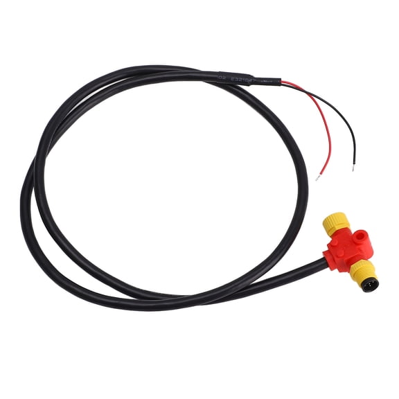 Suodoka NMEA 2000 Power Cable with Tee Terminator, M12 5 Pin Male to Female Marine Backbone Cable, Heavy Duty Waterproof Boat Cord for Simrad Lowrance B&G Navico Garmin Networks, 3.28ft / 1.0m