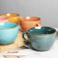 thumbnail image 6 of Large soup cups with handle large ceramic coffee cup jumbo cup Tletseagh, 6 of 6