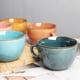 thumbnail image 5 of Taza de café grande de cerámica de 700 ml, taza de té, taza de cereales, sopa, taza de café, tazón, taza de café de porcelana, tazón para sopa con asa, 5 of 5