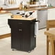 thumbnail image 1 of Costway Carro de Cocina con Ruedas Carrito de Servicio con Cajón Armario Estante Ajustable Especiero Isla Rodante de Comedor 82 x 48 x 91 cm, 1 of 10