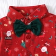 thumbnail image 7 of WUANDIXFA Baby Boy Christmas Outfit Long Sleeve Shirts Pants and Hat Holiday Party Cute Print Fall Winter Clothes,AG,6-9 Months, 7 of 7