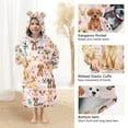 thumbnail image 4 of joogoo Wearable Blanket Hoodie for Dogs Cute Oversized Sherpa Hooded 3-14 YR M, 4 of 7