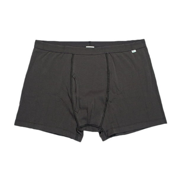 Seitruly Ropa interior para hombres, pantalones cortos absorbentes amigables con la piel, pañales higiénicos, pantalones abiertos masajeadores