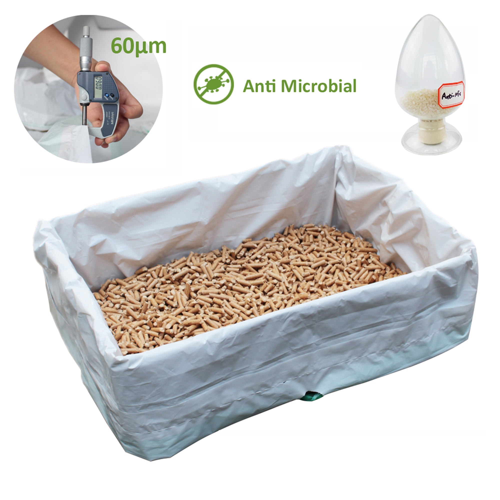 "PET N PET Cat Litter Box Liners,Drawstring Litter Liner Bag,Extra Large Size,Pan Liners 7 Counts"