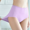 thumbnail image 4 of Lopecy-Sta Womens Panties Gift for Mother 2PC Fashion High Waisted Underwear Seamless Womens Underwear Breathable Wide Gusset Panties, 4 of 9