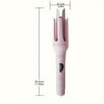 thumbnail image 5 of Ceramic-coated 32mm large wave curling iron, 7 temperature settings, 10-second rapid heating, precise temperature control, one-button automatic start, anti-scalding, 110V/220V dual voltage, US standa, 5 of 9