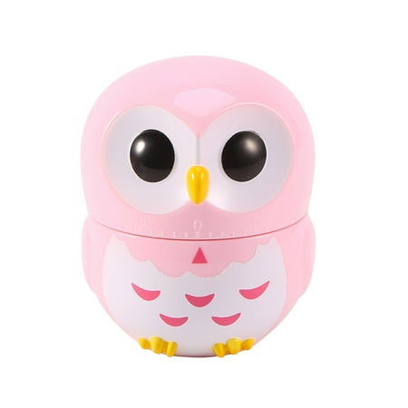 

Owl Egg Timer Hourglass Egg Timer Kitchen Timer (1-60 minutes) (Pink)