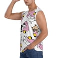 thumbnail image 3 of Lsque French Bulldog Duck Print Men's Cotton Blend Sleeveless Muscle Shirts (S-3XL)- Moisture Wicking, Odor Protection, UPF 30+,Medium, 3 of 8