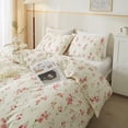 thumbnail image 3 of Funda Nórdica Queen Algodón Suave Rosa Floral Juego de Cama Chic Garden Style Cute, 3 of 8
