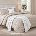 thumbnail image 3 of U by Bedsure Queen Comforter Set, Boho Tufted Shabby Chic Bedding Comforter Set, 3 Pieces Vintage Farmhouse Bed Set for All Seasons, Soft Natural Bedding Set with 2 Pillow Shams, 3 of 10