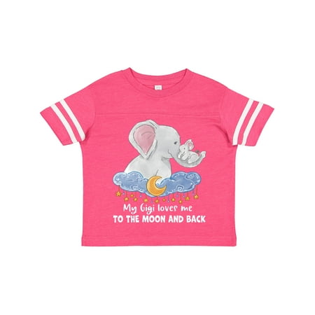 

Inktastic My Gigi Loves Me to the Moon and Back Elephant Family Boys or Girls Toddler T-Shirt