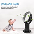 thumbnail image 2 of Tower Fan, 24" Bladeless Fan with Remote, 10 Speeds, Quiet Cooling, 10H Timer, 90° Swing, Easy to Clean, Space-Saving, Portable Oscillating Fan for Bedroom, Kitchen, Office, 2 of 9
