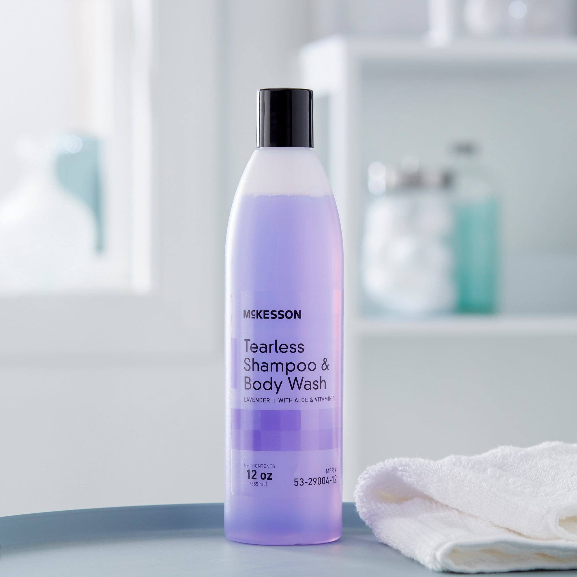 McKesson Tearless Shampoo and Body Wash with Collagen - Lavender Scent, 12 oz, 24 Ct