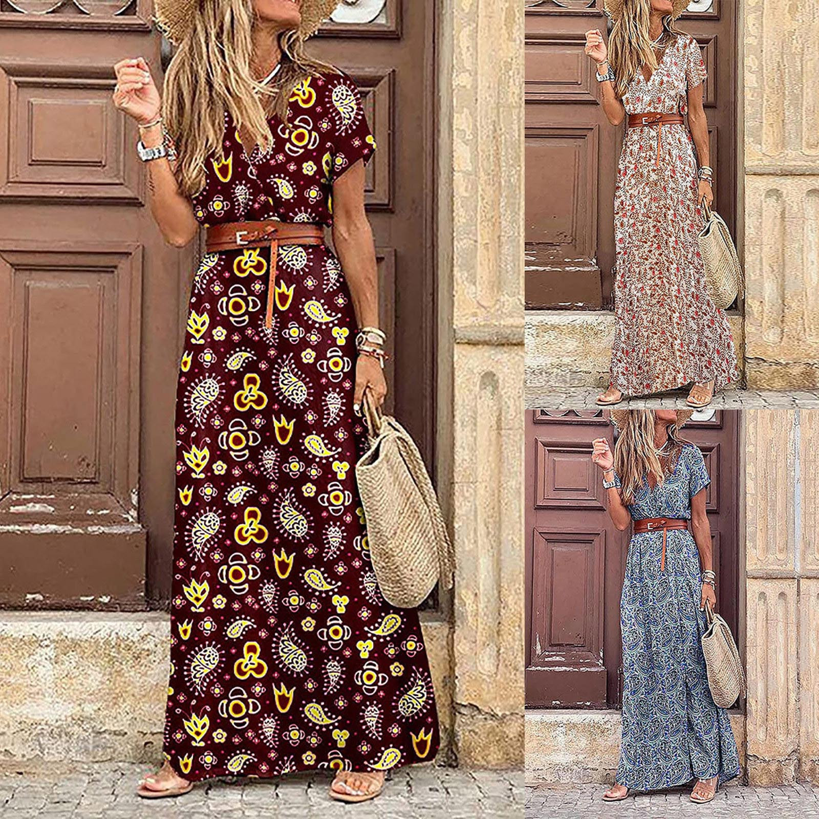 Beautybatik Women's Boho Tie Dye Maxi Dress - Long Sleeveless Pocket Dress In Sizes XL To 3X (100% Cotton) 2 thumbnail image