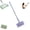 purple-3PCSCloths, variant on Fiber Lock Mini mop, Convenient Cloth Changing Mini mops,Multifunctional Lazy with One-Click Cloths Attachment for Wet and Dry Disposable Pads(The color of the rag is random.)