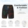 thumbnail image 5 of Balery Gamepad Joystick Game Mens Swim Trunks Swim Shorts for Men Quick Dry Inseam Beach Shorts with Compression Liner Pocket-X-Large, 5 of 9