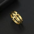 thumbnail image 5 of EOEMY Anaxer Stainless Steel Ring Blade Rock Punk Razor Rings Fashion Jewelry Gifts, 5 of 8