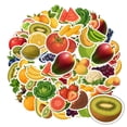 thumbnail image 4 of 35pcs Fresh Fruit Stickers Vegetable Kids Stickers Nature Graffiti Stickers for Fridge Suitcase Laptop, 4 of 9
