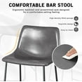 thumbnail image 4 of Vitesse 30 inch PU Faux Leather Counter Bar Height Stools with Back, 4 of 8