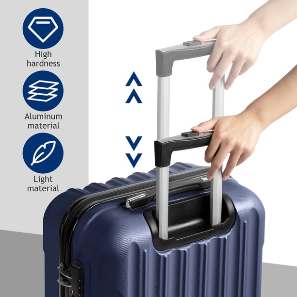 Zimtown 3 Piece Nested Spinner Suitcase Luggage Set With TSA Lock