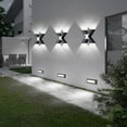 thumbnail image 1 of Lumière IP65 4W Murale vers le Bas Moderne Lampe d'Extérieur Noire Naturelle, 1 of 7