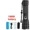 18650 battery, variant on Rechargeable LED Flashlight 1000LM, 5-Mode Zoomable Tactical Torch With USB-C Charging, Waterproof Aluminum Alloy Flash Light For Camping, Hiking, Fishing, Emergency, Outdoor, Survival