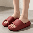 thumbnail image 5 of Women's Cloud Slide Womens Shower Shoes Comfortable Soft Shower Slide Sandals Non-Slip Quick Dry Summer Beach Shoes Red 7 [EU-38], 5 of 5