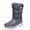 Grey, variant on Mostsola Waterproof Snow Boots for Women Platform Mid Calf Boots Zip up Non-Slip High top Booties