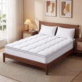 thumbnail image 6 of Vccoem Extra Thick Mattress Topper Full, 2" Cooling Pillow Top & Deep Pocket 8-21", Plush Mattress Pad Cover for Breathable Comfort, White, 6 of 10
