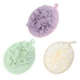 thumbnail image 1 of Bath Ball Pe Purple Bathing Accessory For Shower 3Pcs 6.7x5.1x0.4In, 1 of 8