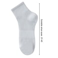 thumbnail image 6 of Eoperou 1 Pair Men Cotton Socks Mid-tube No Odor Thin Mesh Solid Color High Elasticity Anti-slip Sweat-absorption Anti-shrink Sports Four Season Socks, 6 of 8