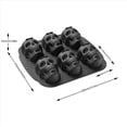 thumbnail image 4 of 2X Molde de Silicona para Molde para Pasteles con Calavera de Halloween, Molde para Hornear de Silicona 3D con Calavera Pirata de 6 Cavidades, Negro, 4 of 5