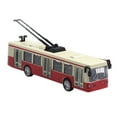 thumbnail image 4 of Modelo de tranvía en miniatura, modelo de coche de transporte, escala 1:90, realista, de metal con luz Rojo, 4 of 9